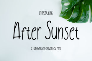 After Sunset: A Handwritten Font with Editorial Warmth for Modern Publishing