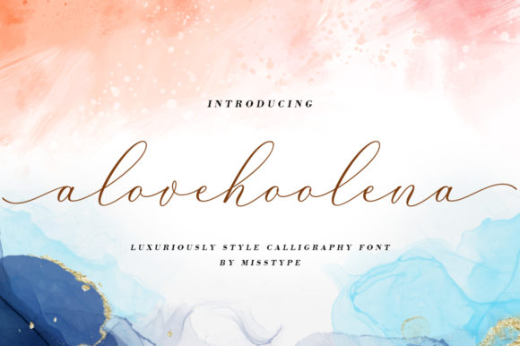 Alove Hoolena: A Hand-Lettered Font for Handmade Labels, Cards, and Shop Branding