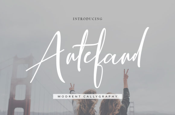 Antefand: A Modern Calligraphy Font for Editorial Storytelling