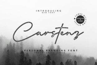 Carstenz: A Modern Script Typeface for Editorial Projects