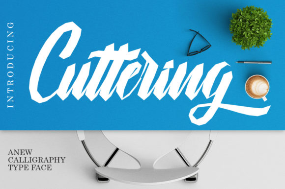 Cuttering: A Bold Script Font for Editorial Storytelling