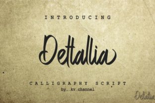 Dettallia: A Bold Script Font That Lifts Digital Branding
