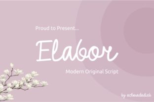 Elabor: A Script Font for Editorial Design