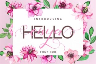 Hello Eisya Duo: A Modern Sans and Script Font for Publishing