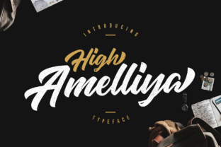 High Amelliya Font Review: A Bold Brush Typeface for Branding