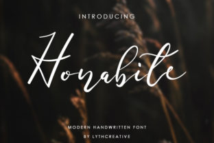 Honabite Font: A Handwritten Touch for Handmade Products