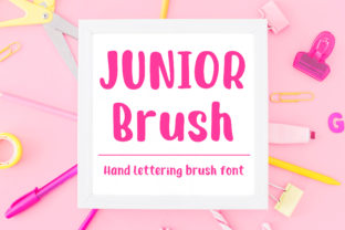 Junior Brush: A Handwritten Display Font for Modern Web Design
