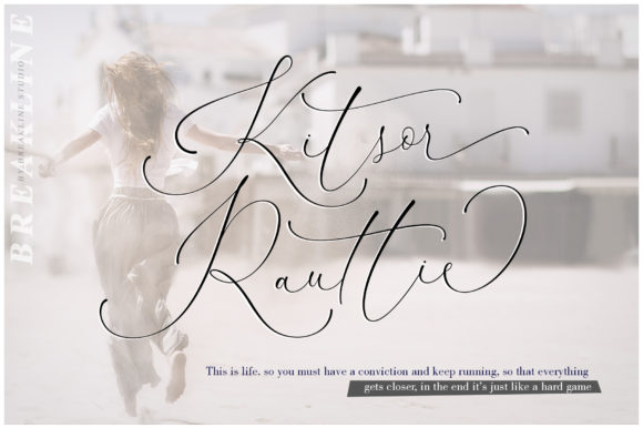 Kitsor Rauttie: A Natural Script Font for Small Business Branding