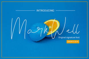 Markwell Font: A Handwritten Script for Handmade Product Labels