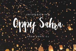 Oppy Sahra: A Handwritten Font for Crafters and Makers
