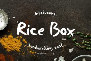 Rice Box Font Review: A Handwritten Typeface for Campaign Design