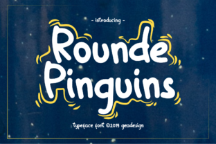 Rounde Pinguins: A Handwritten Font for Modern Brand Content