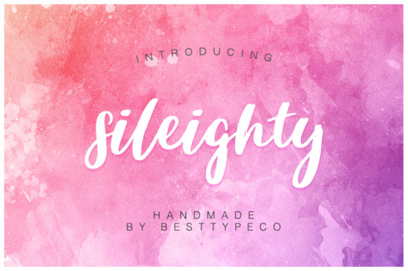 Sileighty: A Playful Script Font for Small Business Branding