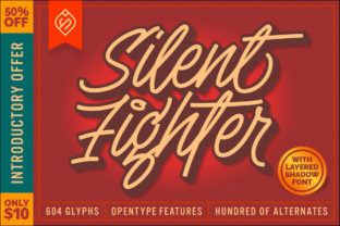 Silent Fighter Font: A 3D Script for Crafters and Makers